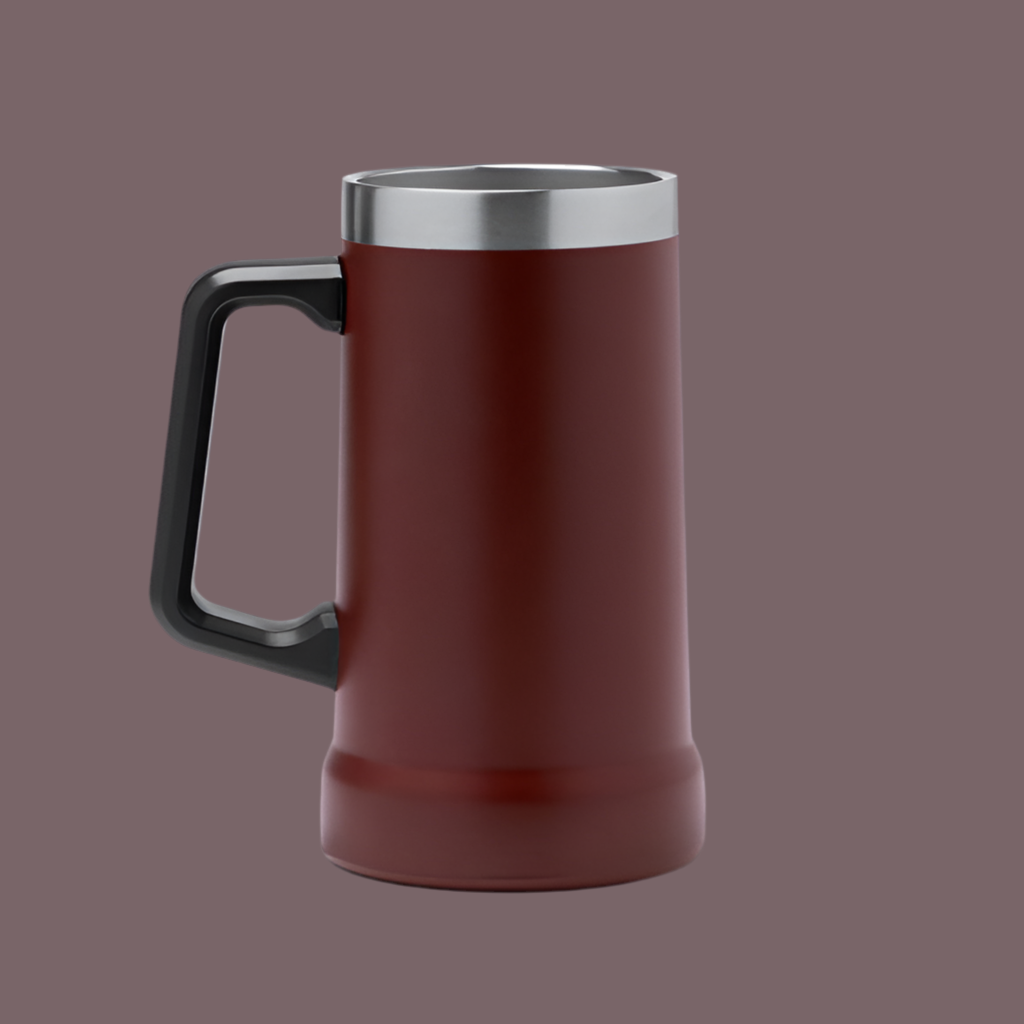 Bierkrug aus Edelstahl mit deinem LOGO/TEXT