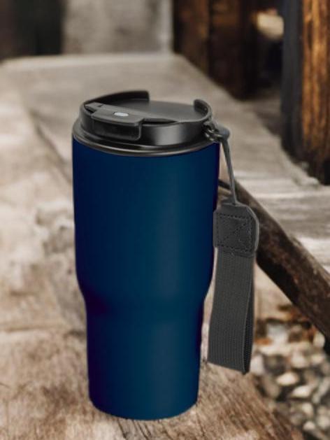 Geschenk zum Vatertag "schau ed so Bled" – Edelstahl Thermobecher 550ml mit Gravur & Drehverschluss
