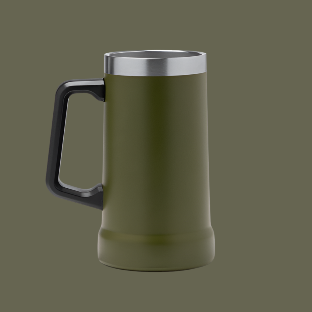 Bierkrug aus Edelstahl mit deinem LOGO/TEXT