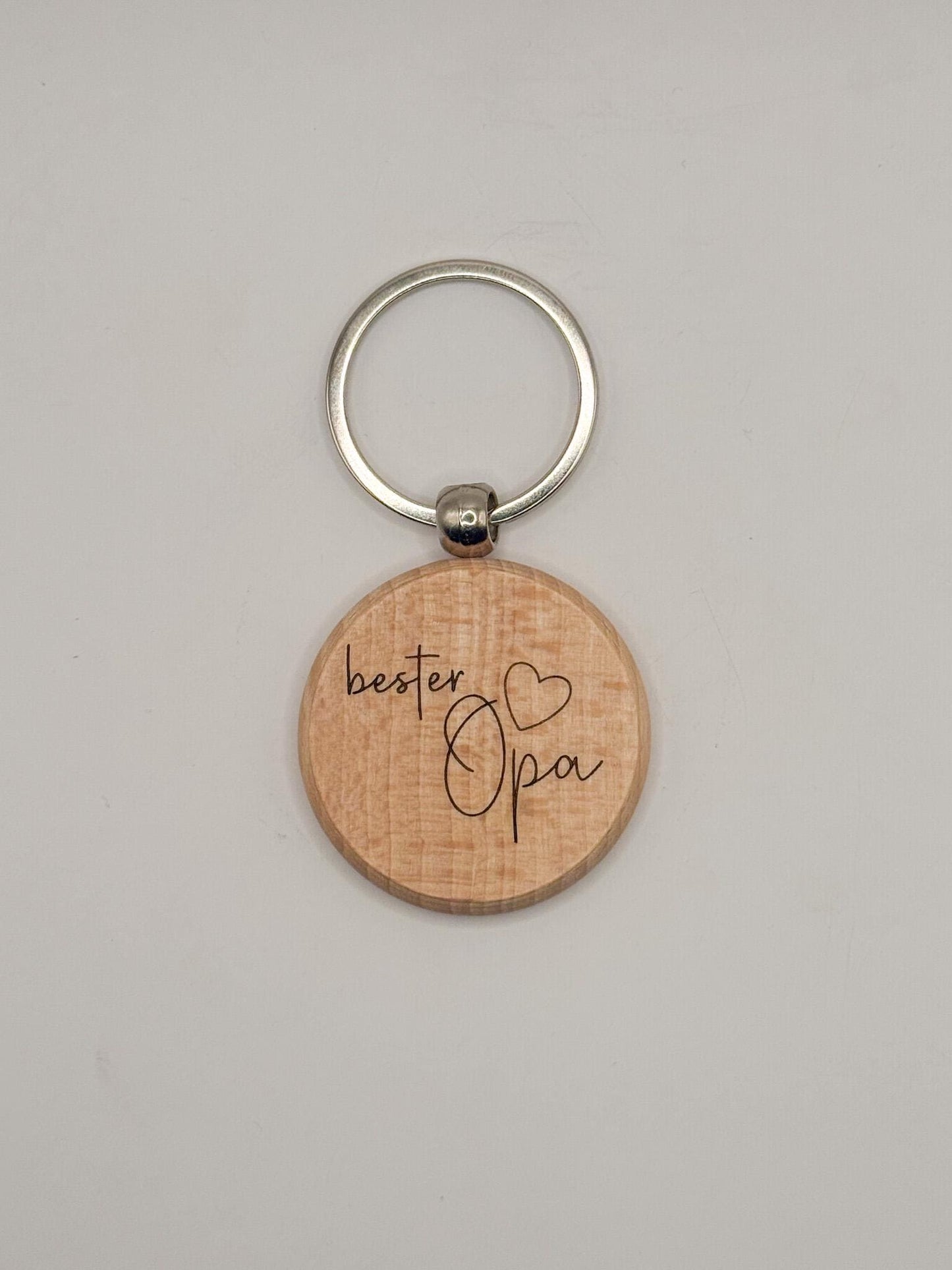 Personalisierbarer Holz-Schlüsselanhänger –Gravur mit Wunschtext/Logo | Geschenkidee für Männer & Frauen | Naturmaterial | Custom Keychain
