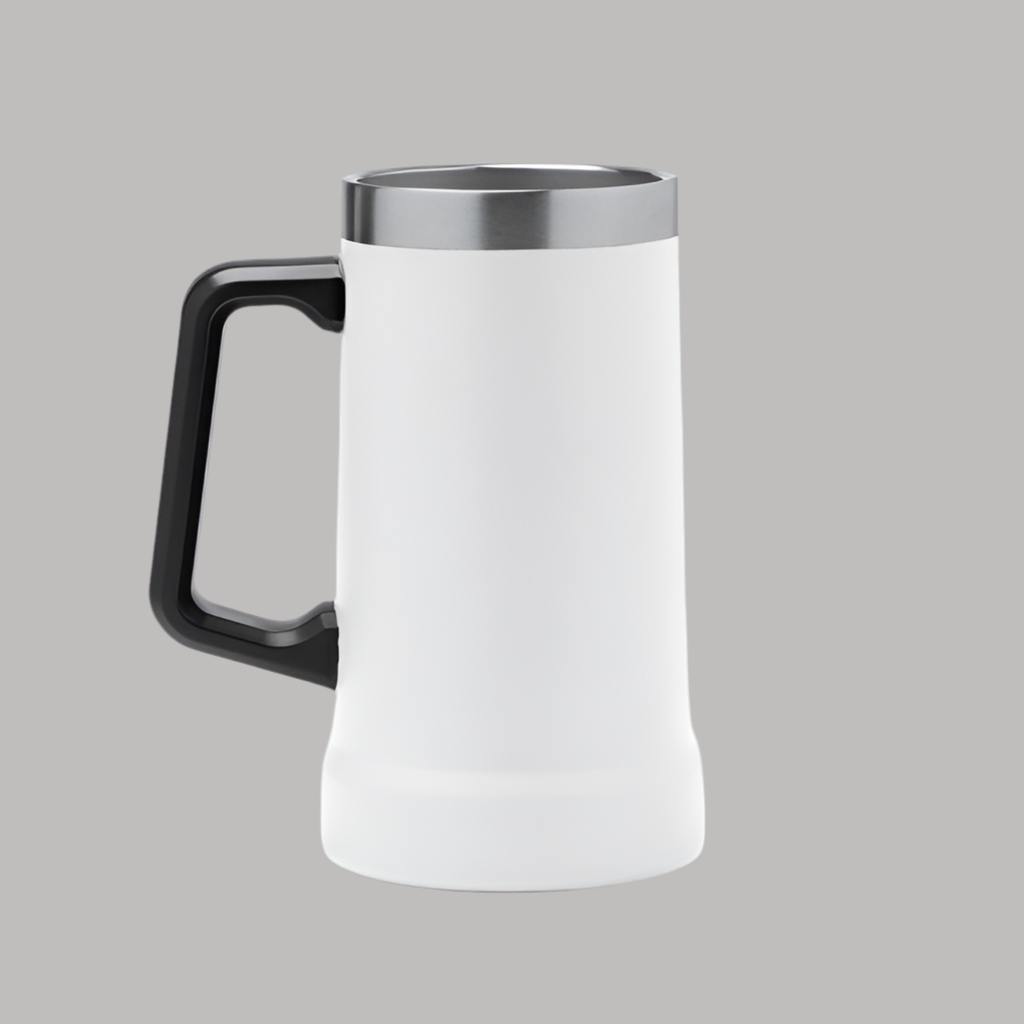 Bierkrug aus Edelstahl mit deinem LOGO/TEXT