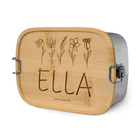 Lunchbox Edelstahl mit Bambusdeckel & Gravur – Nachhaltig, robust & stilvoll