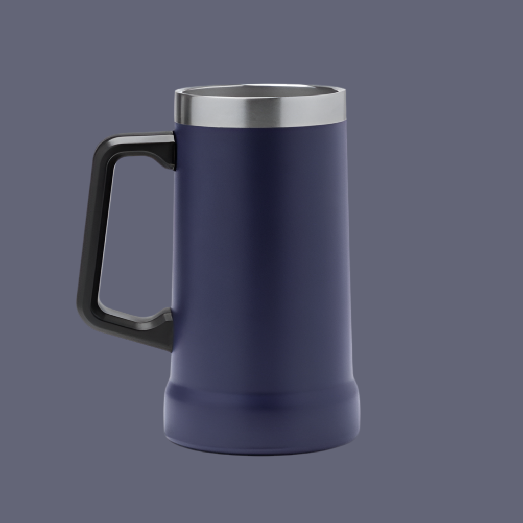 Bierkrug aus Edelstahl mit deinem LOGO/TEXT