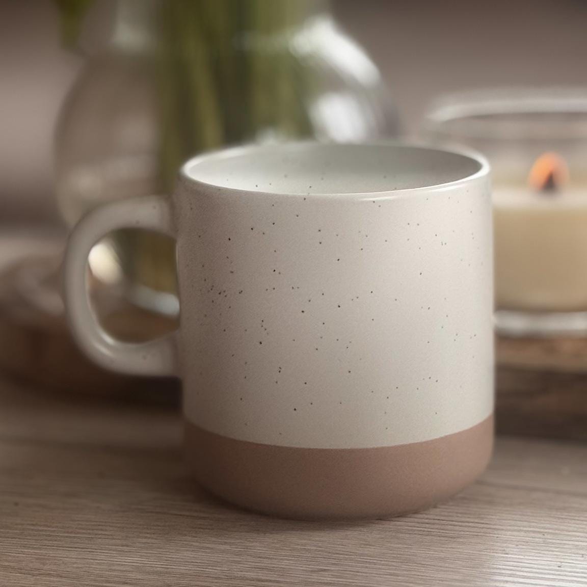 Keramikbecher personalisiert mit Gravur, individuelle Kaffeetasse aus Feinsteinzeug, Geschenk Tasse mit Spruch, personalisierte Tasse