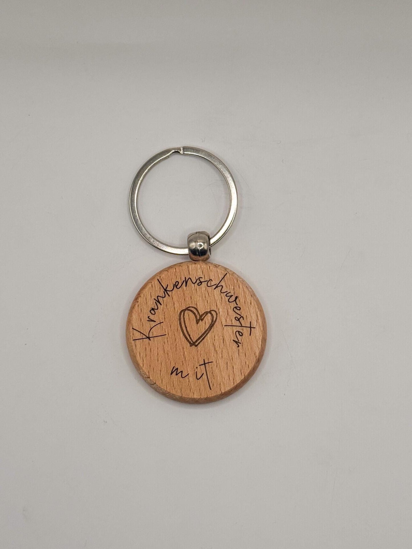 Personalisierbarer Holz-Schlüsselanhänger –Gravur mit Wunschtext/Logo | Geschenkidee für Männer & Frauen | Naturmaterial | Custom Keychain