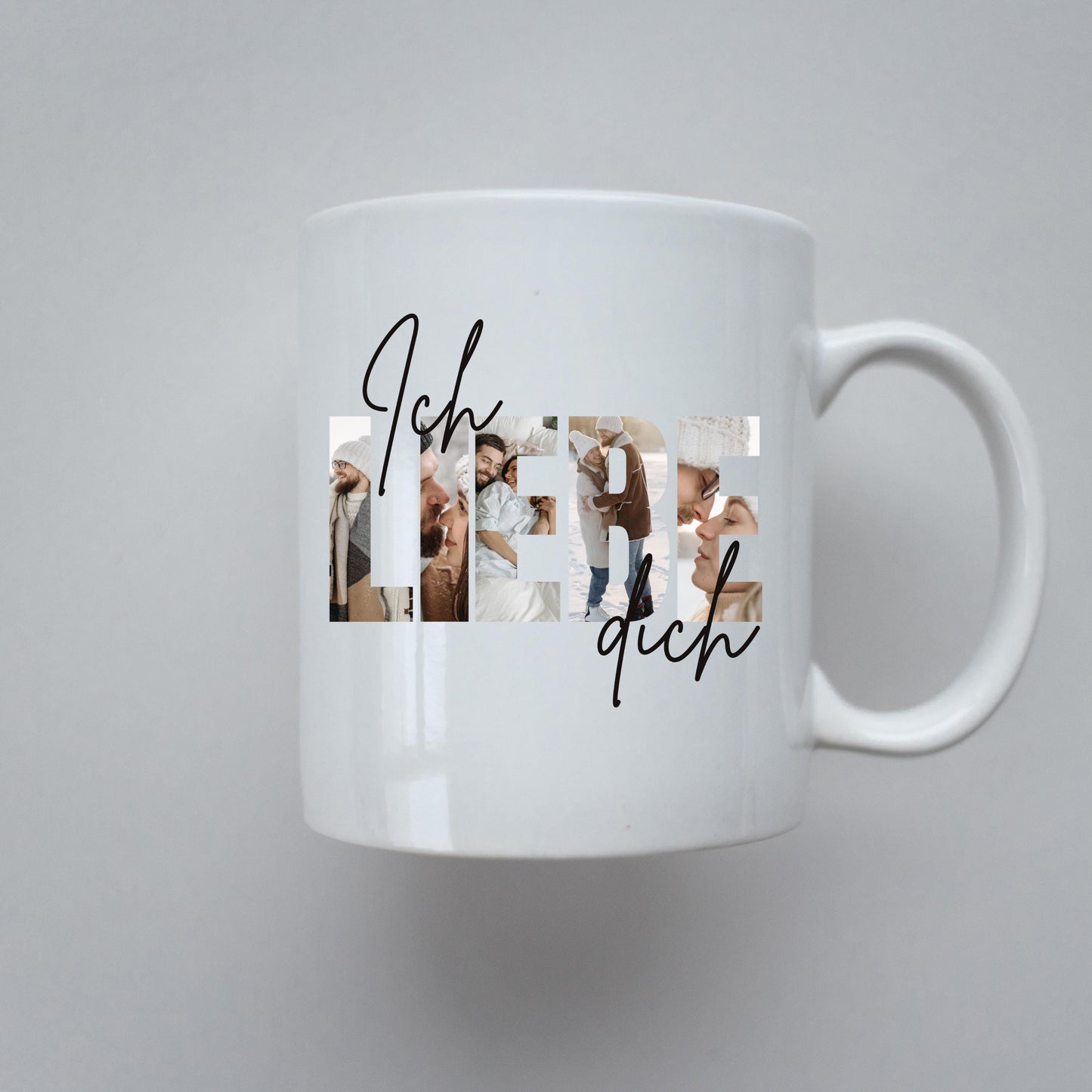Pärchen Tasse 330ml mit Liebesmotiv – Persönliches Geschenk für Paare, Liebe zum Festhalten, Kaffeetasse Partnerbecher