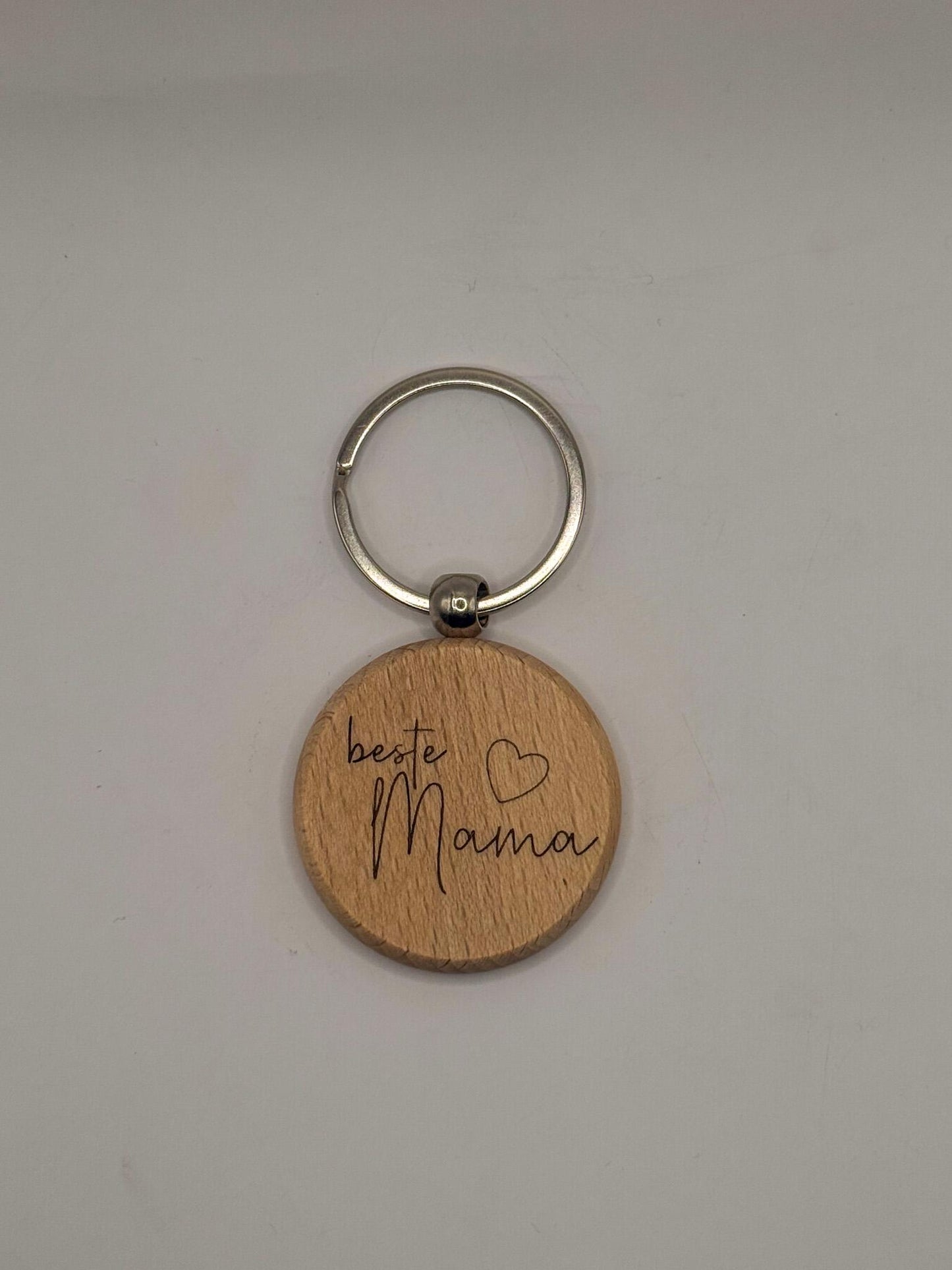 Personalisierbarer Holz-Schlüsselanhänger –Gravur mit Wunschtext/Logo | Geschenkidee für Männer & Frauen | Naturmaterial | Custom Keychain