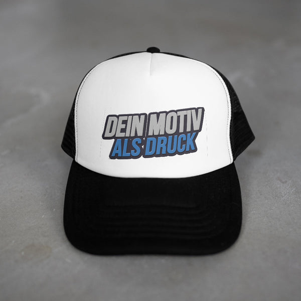 Cap mit individuellem Druck oder Firmenlogo. Hochwertige Baseball Cap in verschiedenen Farben und Größen – ideal als Werbeartikel, Merchandise oder personalisierte Kopfbedeckung für Unternehmen und Events.