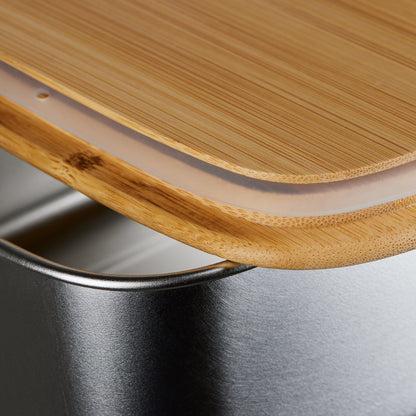 Lunchbox Edelstahl mit Bambusdeckel & Gravur – Nachhaltig, robust & stilvoll