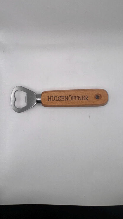 Flaschenöffner aus Holz – Handgefertigter Bieröffner, Robust, Nachhaltig, Perfektes Geschenk für Männer & Freunde, Küchenaccessoire