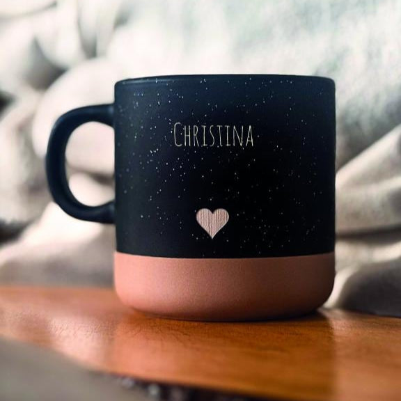 Personalisierbare Keramik Tasse – Stilvoll, Persönlich & Vielseitig