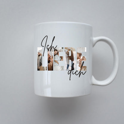 Pärchen Tasse 330ml mit Liebesmotiv – Persönliches Geschenk für Paare, Liebe zum Festhalten, Kaffeetasse Partnerbecher