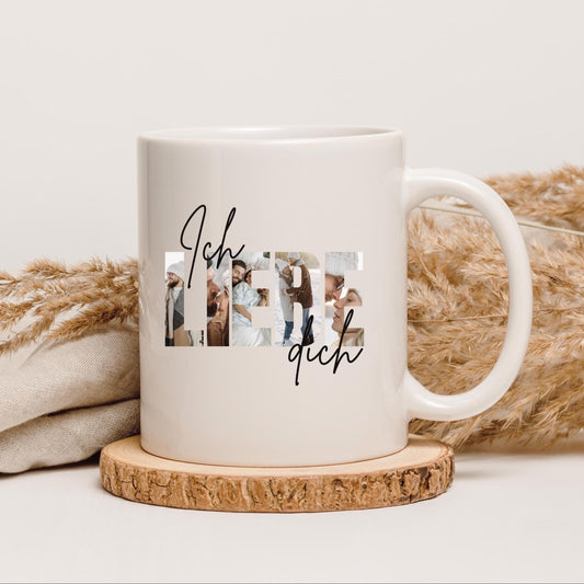 Pärchen Tasse 330ml mit Liebesmotiv – Persönliches Geschenk für Paare, Liebe zum Festhalten, Kaffeetasse Partnerbecher