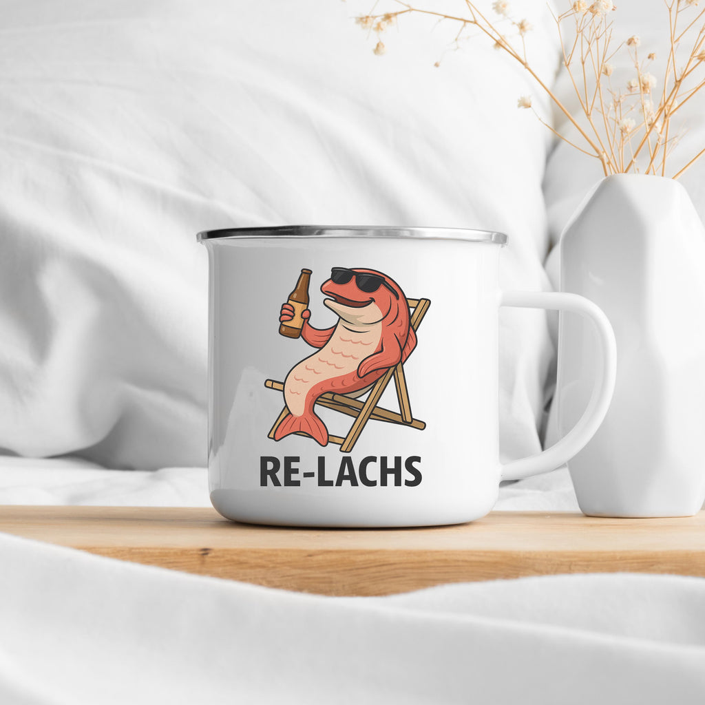 Lustige Emaille-Tasse mit Tiermotiv  300ml | Hochwertiger Sublimationsdruck | Geschenkidee für Kollegen & Freunde