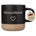Personalisierte Tasse mit Wunschtext  Geschenk mit Text nach Wahl  Gravierte Keramiktasse  individuell & spülmaschinenfest  360 ml