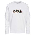 HoHoHo Cats Christmas Sweater | Cozy X-Mas Sweater | Frohe Weihnachten Pullover | Geschenk für Frauen & Männer | Retro Christmas Sweater