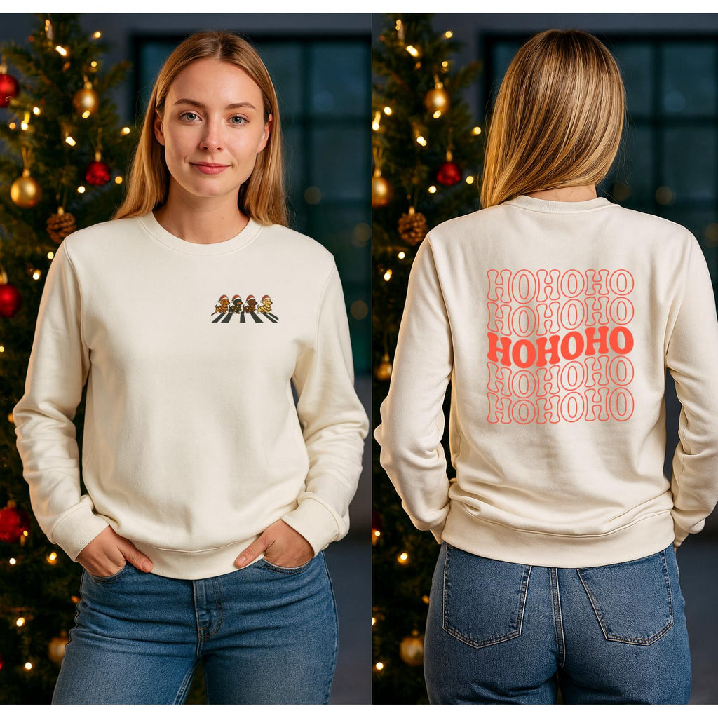 HoHoHo Dachshund Christmas Sweater | Cozy X-Mas Sweater | Frohe Weihnachten Pullover | Geschenk für Frauen & Männer |Retro Christmas Sweater