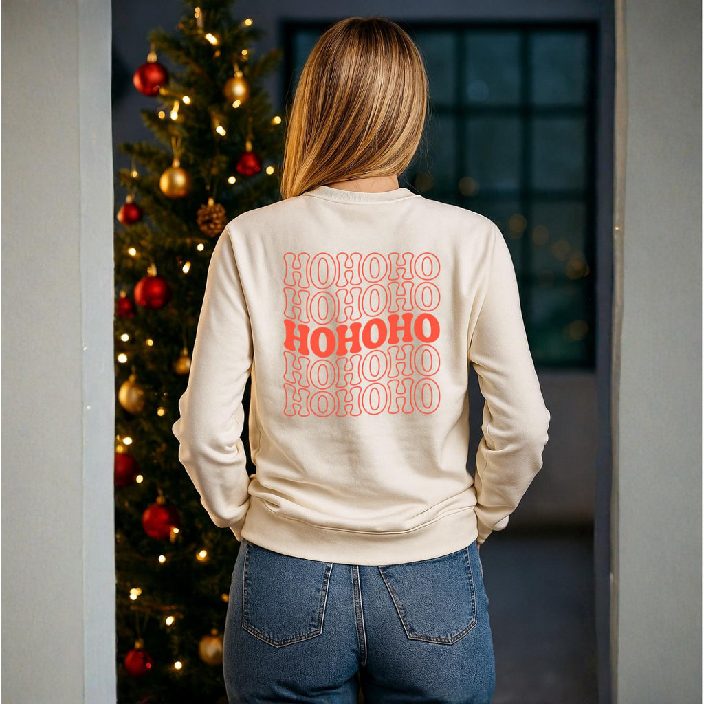 HoHoHo Elf Christmas Sweater | Cozy X-Mas Sweater | Frohe Weihnachten Pullover | Geschenk für Frauen & Männer | Retro Christmas Sweater