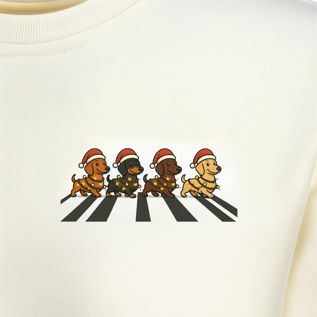 HoHoHo Dachshund Christmas Sweater | Cozy X-Mas Sweater | Frohe Weihnachten Pullover | Geschenk für Frauen & Männer |Retro Christmas Sweater