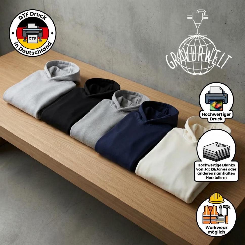 Personalisierter Hoodie mit eigenem Logo & Text | Unisex | Firmenkleidung | Teamwear | Hochwertiger DTF Druck