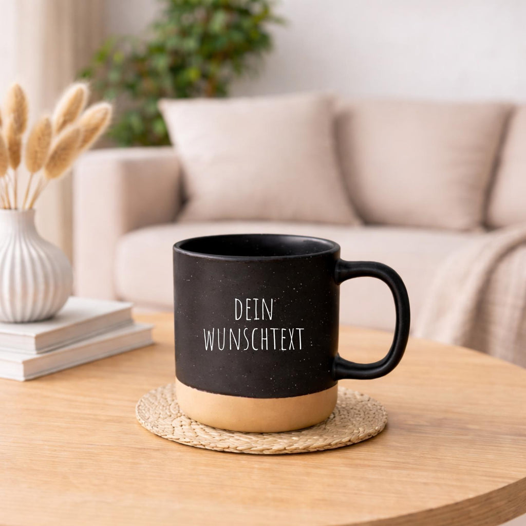 Personalisierte Tasse mit Wunschtext,Gravierte Keramiktasse,Kaffeetasse individuell,Geschenk mit Text,Spülmaschinenfest,360 ml Geschenkidee