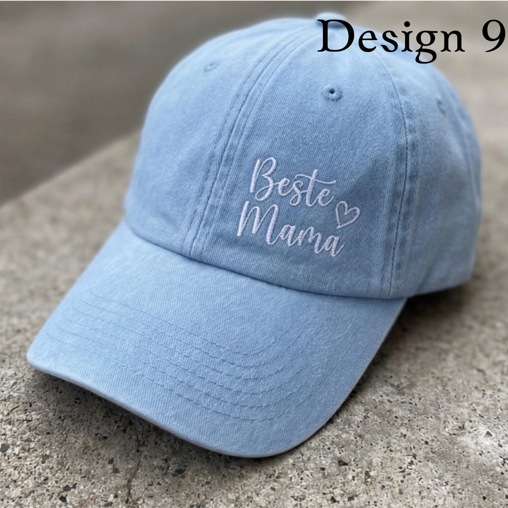 Vintage Cap Muttertag Bestickt, Personalisiere Mama Cap, Retro Dad Cap, Unisex Embroidered Hat, Geschenk für Frauen und Damen