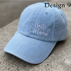 Mothers Day Vintage Cap Embroidered Mom Hat Best Mama Gift Retro Dad Cap Adjustable Baseball Hat Cute Present for Her