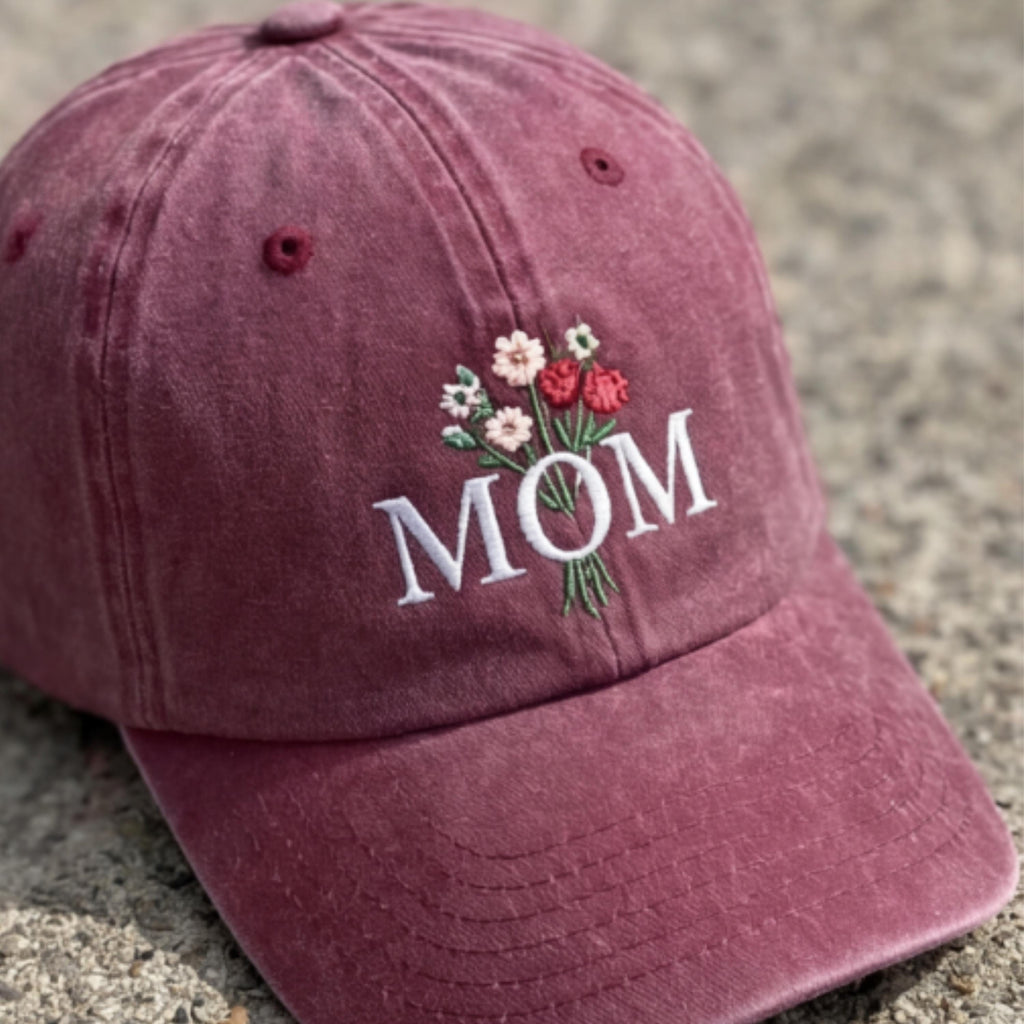 Vintage Cap Muttertag Bestickt, Personalisiere Mama Cap, Retro Dad Cap, Unisex Embroidered Hat, Geschenk für Frauen und Damen