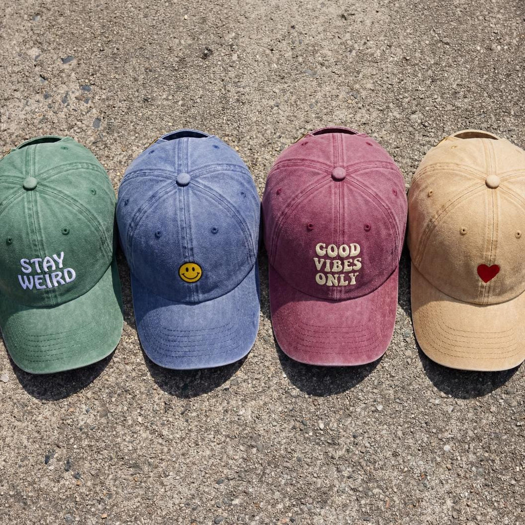 Individuelle bestickte Vintage Cap | Personalisierte Logo Text Dad Cap mit Wunschmotiv, Retro Baseball Style, Unisex Streetwear Geschenk