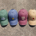 Individuelle bestickte Vintage Cap | Personalisierte Logo Text Dad Cap mit Wunschmotiv, Retro Baseball Style, Unisex Streetwear Geschenk