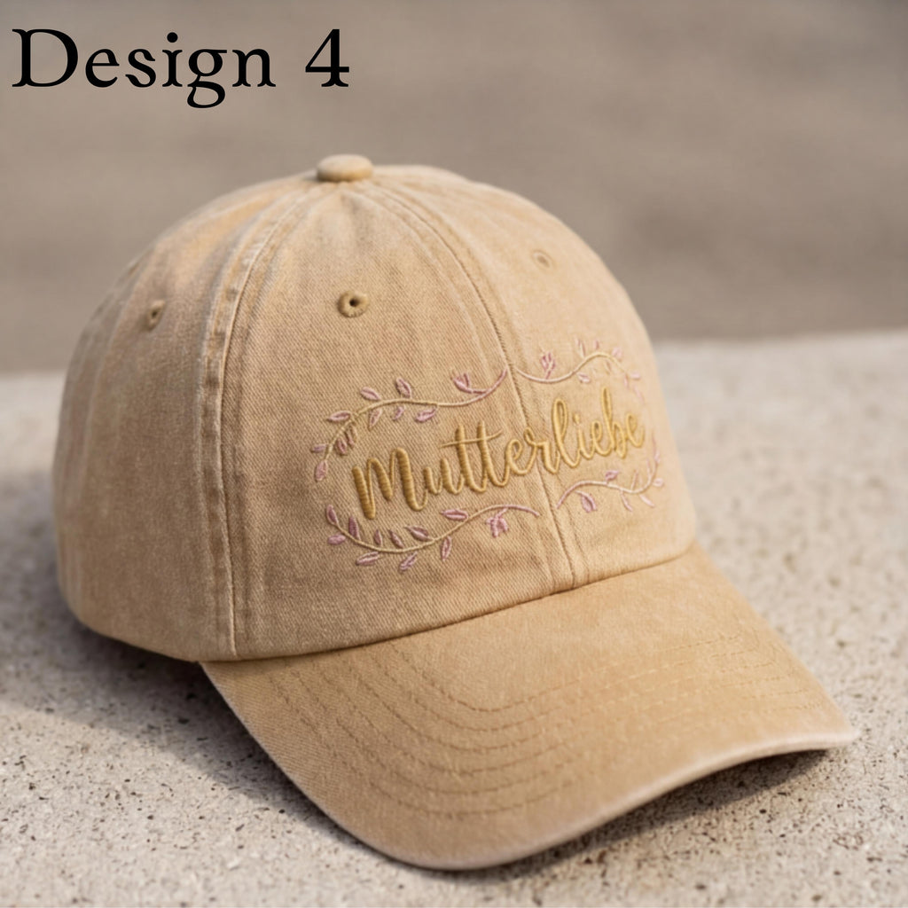Vintage Cap Muttertag Bestickt, Personalisiere Mama Cap, Retro Dad Cap, Unisex Embroidered Hat, Geschenk für Frauen und Damen