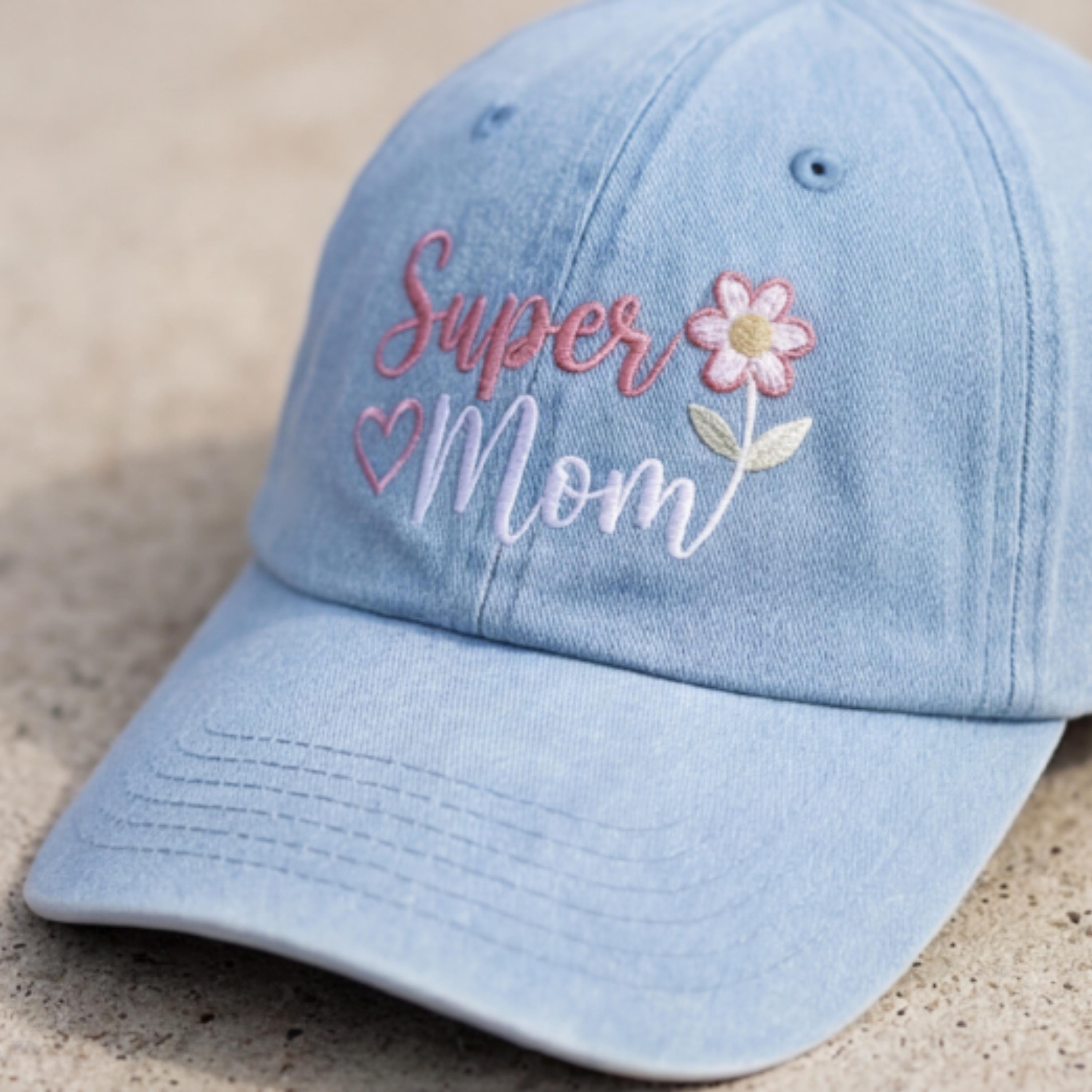 Mothers Day Vintage Cap Embroidered Mom Hat Best Mama Gift Retro Dad Cap Adjustable Baseball Hat Cute Present for Her