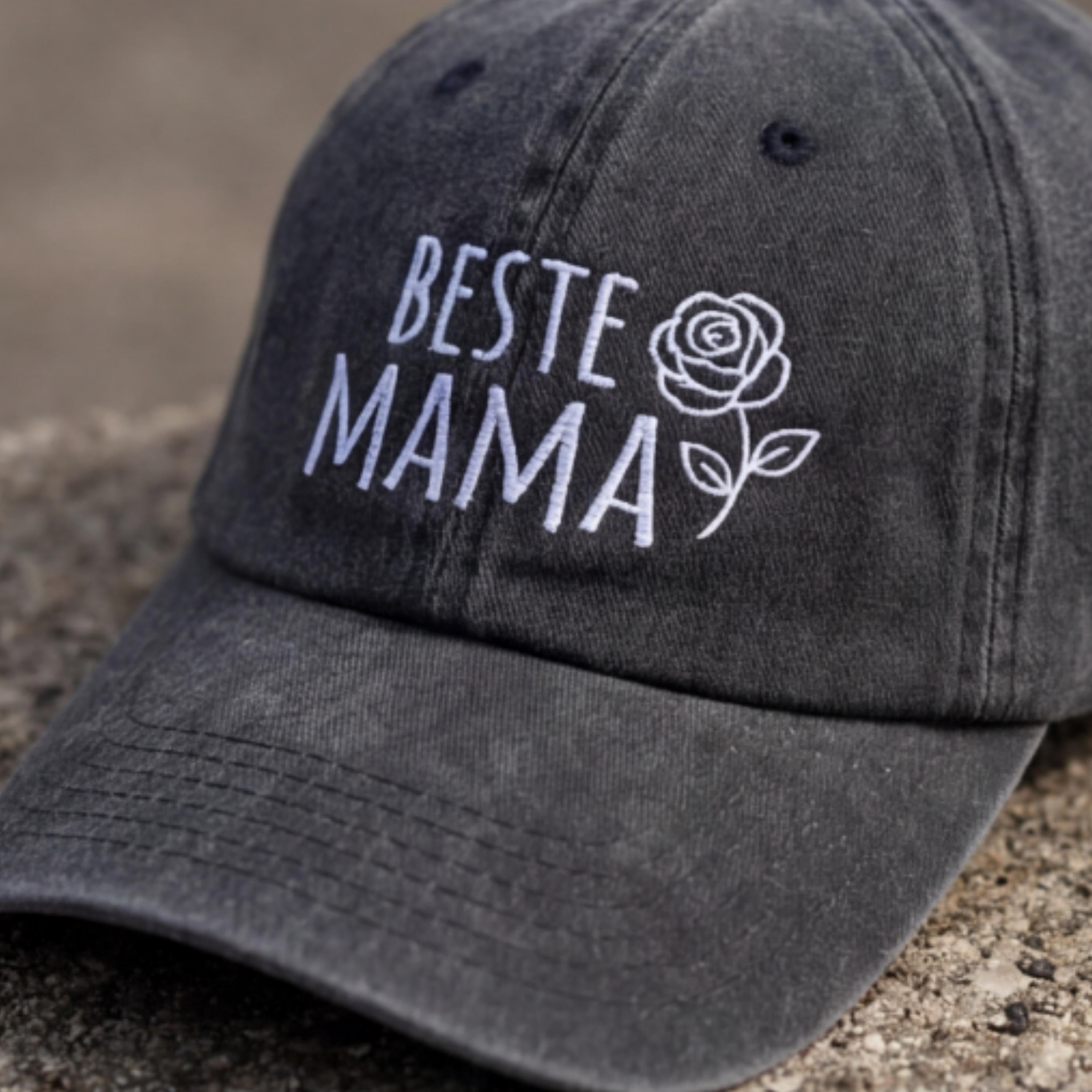 Mothers Day Vintage Cap Embroidered Mom Hat Best Mama Gift Retro Dad Cap Adjustable Baseball Hat Cute Present for Her