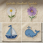 Personalisiertes Baby Kapuzenhandtuch mit Namen bestickt aus Gekämmter Baumwolle, Badetuch Baby Geschenk zur Geburt kuschelig weich
