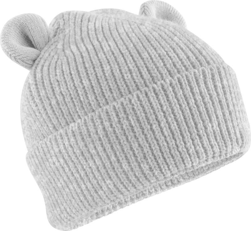 Personalisierte Baby Mütze aus Bio Baumwolle mit Namen bestickt, Baby Beanie mit Ohren, Neugeborenen Geschenk 12M-24M