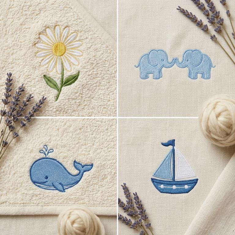 Personalisiertes Baby Kapuzenhandtuch mit Namen bestickt aus Gekämmter Baumwolle, Badetuch Baby Geschenk zur Geburt kuschelig weich