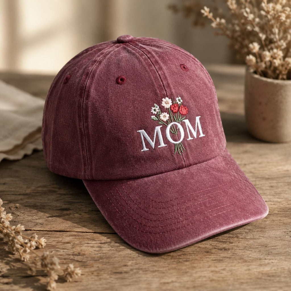 Vintage Cap Muttertag Bestickt, Personalisiere Mama Cap, Retro Dad Cap, Unisex Embroidered Hat, Geschenk für Frauen und Damen
