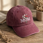 Vintage Cap Muttertag Bestickt, Personalisiere Mama Cap, Retro Dad Cap, Unisex Embroidered Hat, Geschenk für Frauen und Damen