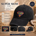 Vintage Cap Muttertag Damen Herren Bestickte Mom Hat Retro Dad Verstellbare Baseball Cap Geschenk für Sie Liebevoller Style Unisex Geschenk