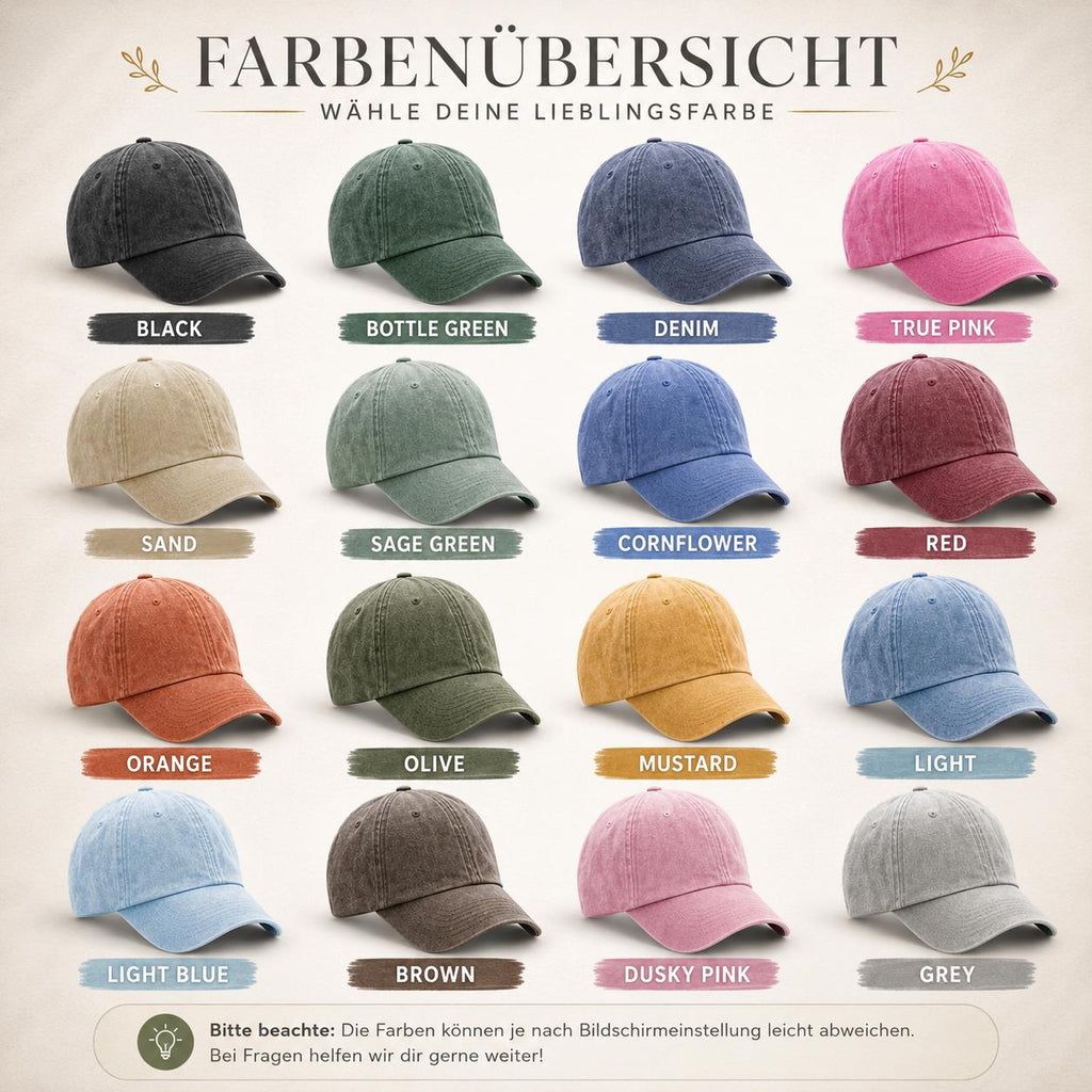 Vintage Cap Muttertag Bestickt, Personalisiere Mama Cap, Retro Dad Cap, Unisex Embroidered Hat, Geschenk für Frauen und Damen