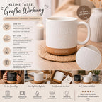 Personalisierbarer Keramikbecher Kollegin mit Herz“ | Geschenkidee für Mama, Freundin & Lieblingskollegin | Muttertag personalisierte Tasse