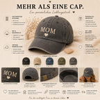 MOM Cap Bestickt | Vintage Baseball Cap für Mama | Gestickte Mütze | Muttertagsgeschenk | Geschenk für Mama | Baumwoll Cap Damen